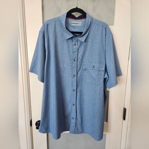 Avalanche Men's Casual Light Blue Button Down Shirt